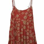 Free People Indigo Molly Floral Pink Printed Sleeveless Tunic Babydoll Top Sz M Photo 0