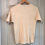 Rue 21 Jeans Juniors L Beige Neutral 100% Cotton Ribbed Short Sleeve Top T-Shirt Photo 3