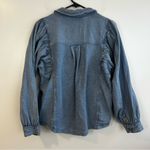 Pilcro  Anthropologie Blue Chambray Shacket Cotton Shirt/Jacket Size Small Photo 11