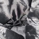 🎓 Pink & Black Striped Purse with Silver Metal Designs Metal Chain Handles Photo 3