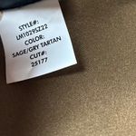 Liverpool Los Angeles M Full Zip Front Collared Jacket Plaid Sage Grey NWT Brown Size M Photo 8