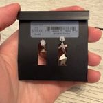 Vince Camuto Diamond Encrusted Circular Dangle Earrings Photo 5