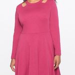 Eloquii Rose Red Fit And Flare Dress Photo 0