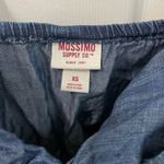 Mossimo Supply Co Denim Blue Tie Front Elastic Waist Romper Women’s Size XS Photo 2