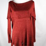 Forever 21 NWT Distressed Burnt Orange Rust Knit Off the Shoulder Plus Size Top Size 2X Photo 1