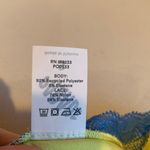 Parade Women’s Small Yellow with Blue Lace Trim Satin Lingerie Chemise Nighty Photo 8