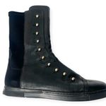 Stuart Weitzman | 9.5 / 40 | Boxer Boots Leather Sneaker Sock Pull On Photo 0