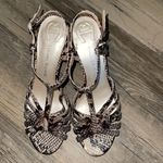 Etienne Aigner Sale! 🔥🔥 🔥 🔥  Brown Snakeskin Sandals Photo 1