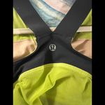 Lululemon Women's Athletica Sports Bra - Black & Lime Green Photo 1