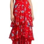 WAYF  Chelsea tiered red ruffle maxi dress Photo 0