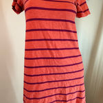 Gap T Shirt Jersey Dress Orange Purple Stripe Small Photo 0