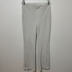 Lululemon NEW  Brushed Softstreme Ribbed Zip Flared Pant Size 12 NWOT bone cream Photo 1
