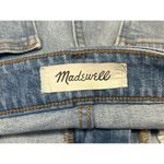 Madewell  Blue Frayed Raw Hem High Waist Cut-Off Denim Jeans Bermuda Shorts 26 Photo 3