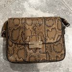 Next  Crossbody Bag in Brown Snake Print Photo 1