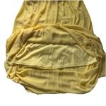 She & Sky  Lulus Butter Yellow Women’s Sleeveless Maxi Dress M Silk Blend Tassel Photo 3
