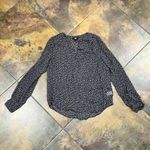 Paige  Floral V-neck 100% Silk Sheer Blouse Small Photo 5