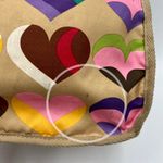 LeSportsac Hobo Vintage Classic Hearts Printed Nylon Tan Lovecore Photo 9
