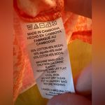 Michael Kors  Love Peace MK T-Shirt Button Shoulder Detail Grapefruit NWT Large Photo 8