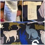 H&M BLUE AND GREEN CAT PRINT SWING CROPPED TOP (2) Photo 5