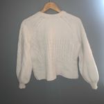 Madewell White Copenhagen cable knit sweater Photo 7