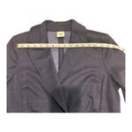 CAbi  Navy Windowpane Peplum Blazer Jacket Size 6 Tailored Workwear Check Print Photo 5