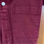 Big Bud Press Short Sleeve Cotton Twill Utility Jumpsuit in Cranberry‎ Size XXS Red Photo 4
