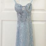 NBD  x Naven Lilia Lace Mini Dress Ice Blue sz XS Photo 3