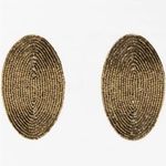 ZARA ❗️NWT  Elegant Brown/Gold Beaded Earrings Photo 8