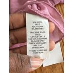 Connected Apparel Baby Pink Tie Front Open Cardigan Crop Sheer Long Sleeve NWT Photo 4