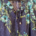 Verve Ami Blue Floral Blouse Photo 2