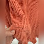Free People  Picnic Romper Ribbed Knit Collared Linen Cotton Salmon Playsuit xs Photo 5