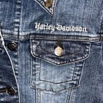 Denim HARLEY DAVIDSON Jacket Women's Size Medium Pink Size L Photo 4