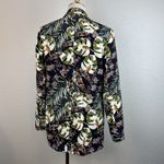 Cynthia Rowley  Women's Floral Palm Black Tropical Long Sleeve Size XS Photo 4