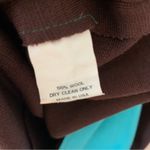 Lisa Perry Wool Brown and Teal Blue Mod Mini Shift Dress size 2 Photo 10