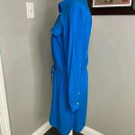 Ralph Lauren Lauren  Petite Royal Blue Dress Button Down Drawstring Size 12 P Photo 2
