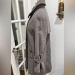 Via Vintage Grey Double Breasted Wool Pea Coat Gray Size 0 Photo 5