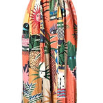 Farm Rio x Anthropologie Tropical Colorful Halter Jumpsuit Size Small Photo 0