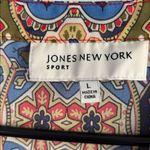 Jones New York  Size L Multicolor Paisley Blouse Photo 5