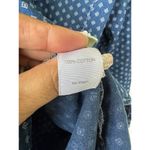 J. Jill Denim 100% Cotton Chambray Diamond Print V Photo 5