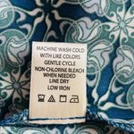 Max Studio Flutter Sleeve Wrap Blouse Blue Turquoise Mandala Print V Neck Sz M Photo 9