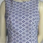 ALYX LIMITED | women’s Above The Knee Blue White Print Geometric Dress | Size 4 Photo 2