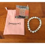 Morgan & Me Designs Beaded Christian Bracelet Handmade Jewelry Silver Cross NIP White Photo 8