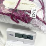 Cassandra Stone Silk Beaded Fringe Gown Size 12 Fuchsia Prom Evening HOCO FLAWED Pink Photo 15