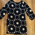 Nili Lotan 100% silk floral mini long sleeve dress swim coverup black cream Size L Photo 5