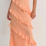 For Love & Lemons  Kamory Maxi Chiffon Dress size Medium Photo 0