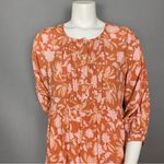 Petal and Pup  Floral Arden Dress Babydoll Size 6 Orange Pink Pinktuck Shell Button Photo 6