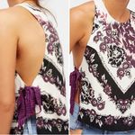 Free People  This Sweet Love Floral Tie-Side Sleeveless Rayon Tank‎ Top Size XS Photo 15