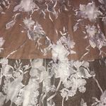 Dress the Population Sidney Floral Appliqué Illusion Sheer Gown White/Nude M Photo 6