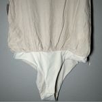 NEW Dress Up Boutique neutral lace trim cami bodysuit women’s size medium Photo 2