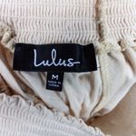 Lulus Off the Shoulder Swing Crop Top Womens M Ivory Short Sleeves Peasant Boho Photo 12